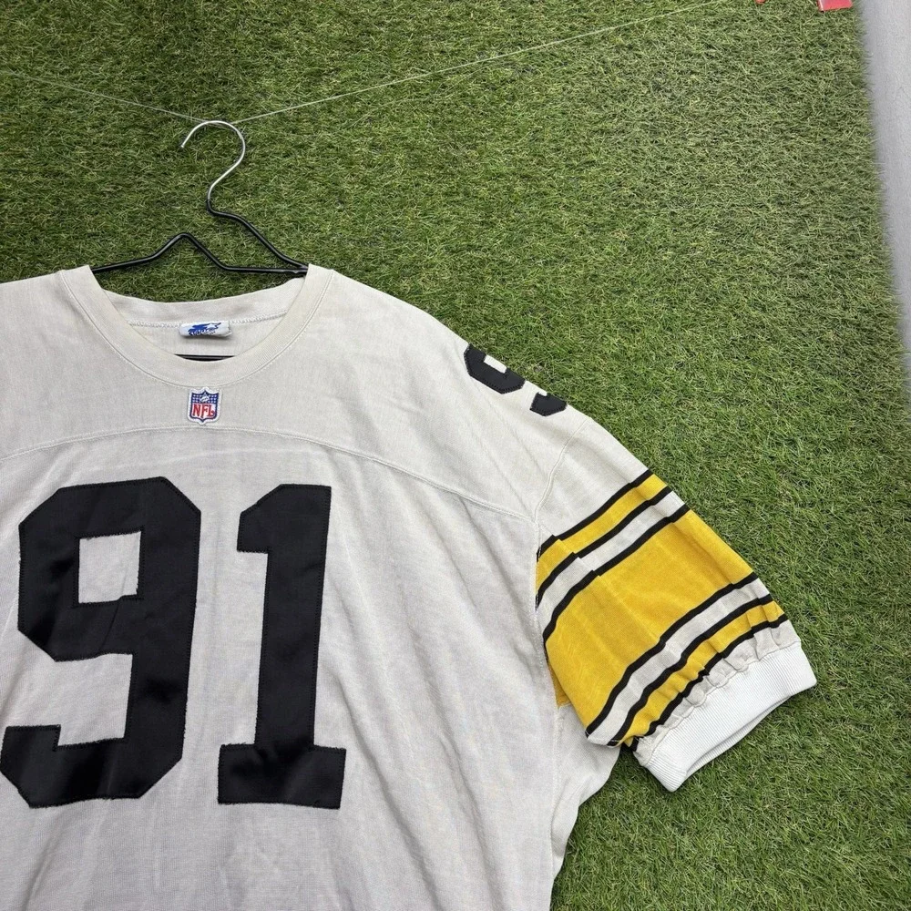 Vintage 1994 Pittsburgh Steelers Jersey Mens 48 Game Cut Kevin Greene #91 Patch